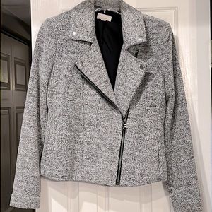 Loft Moto Jacket. Size S. Gray & Black. Like New
